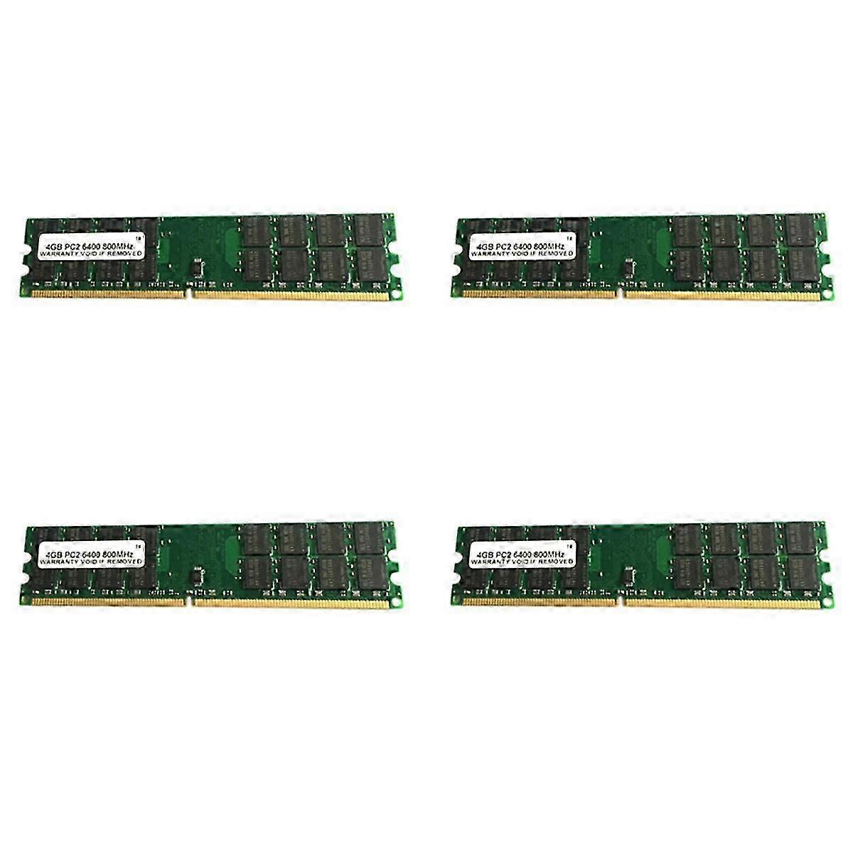 4X DDR2 RAM Memory 4GB 800Mhz Desktop RAM Memoria PC2-6400 240 Pin DIMM RAM Memory for AMD RAM Memo