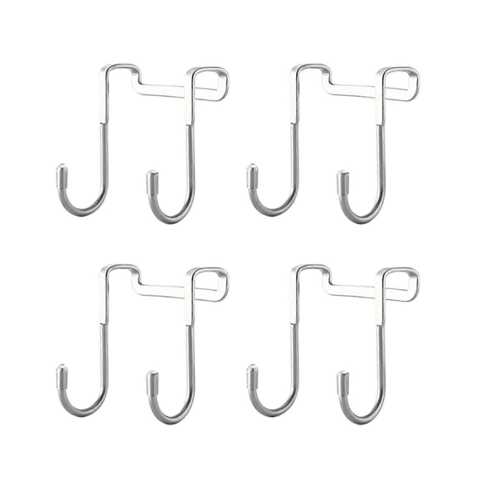 4Pcs Door Hangers Hooks Over The Door Towel Racks for Bathroom Coat Hooks for Hangings Clothes Convenient Hooks Home