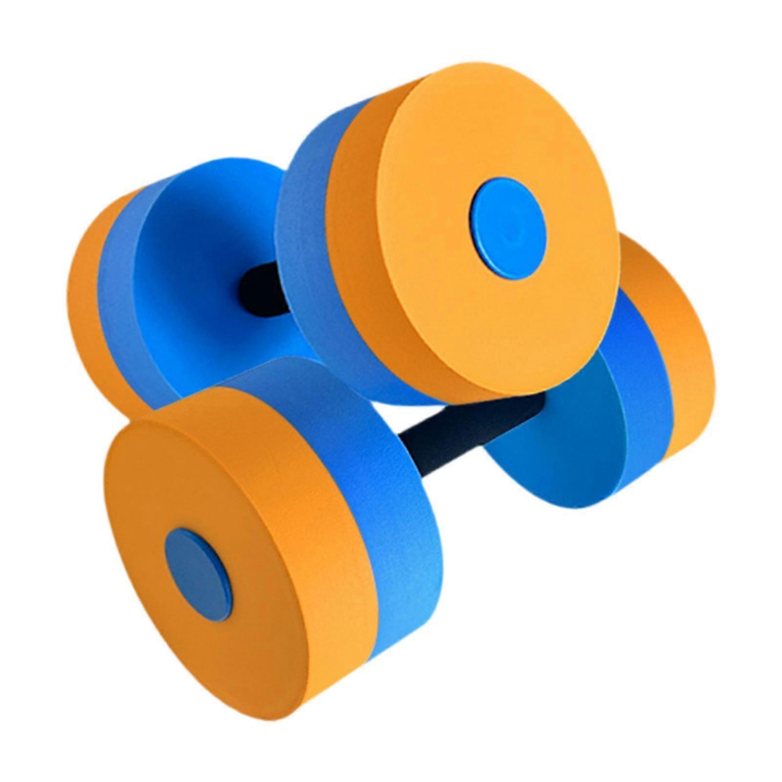 Aquatic Exercise Dumbbells EVA Water Floating Dumbbell Portable Swim Weights