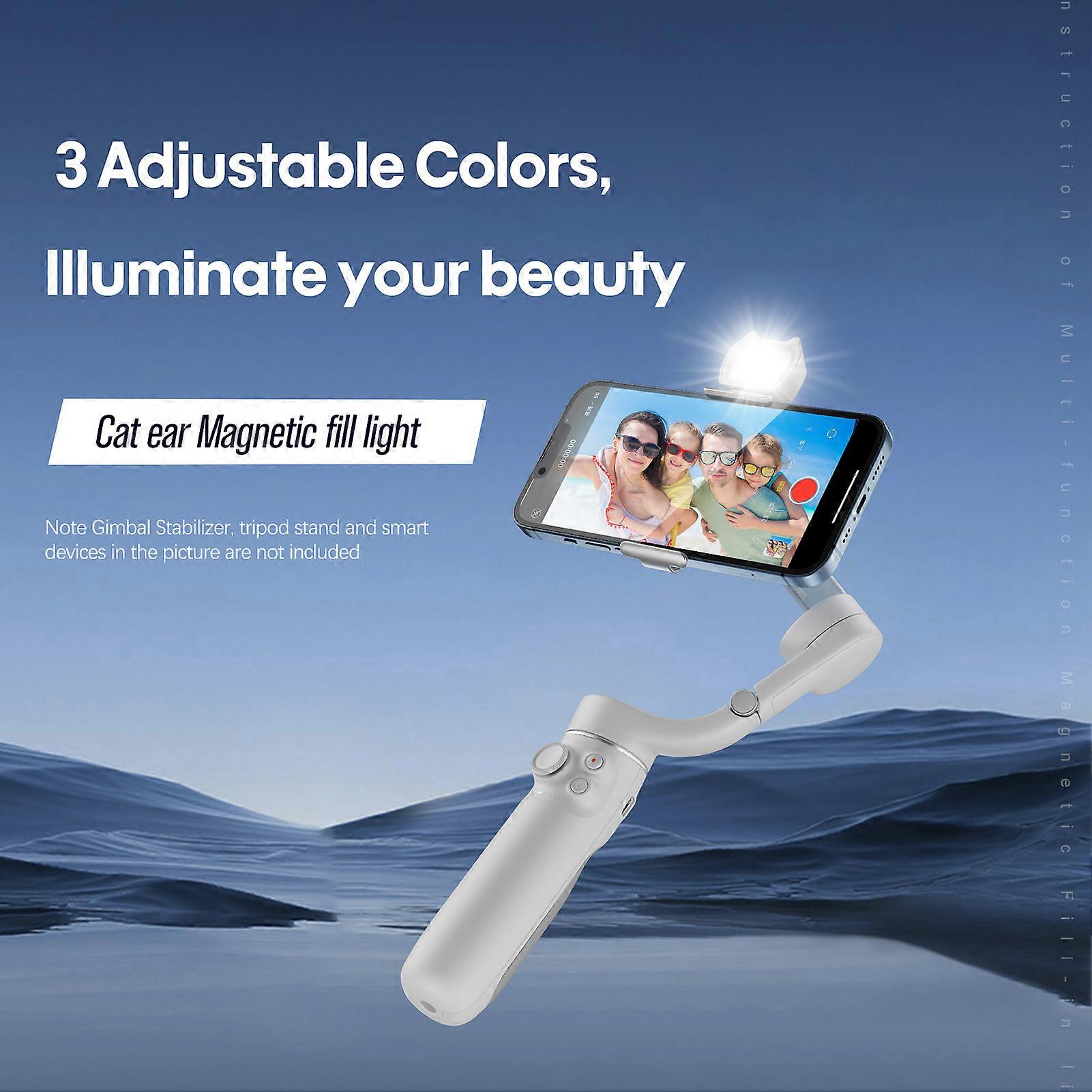 STARTRC Multifunctional Magnetic Fill-in Light Portable LED Light with 3 Adjustable Color Temperature Compatible with DJI OM6/OM SE/OM 5/OM4 SE