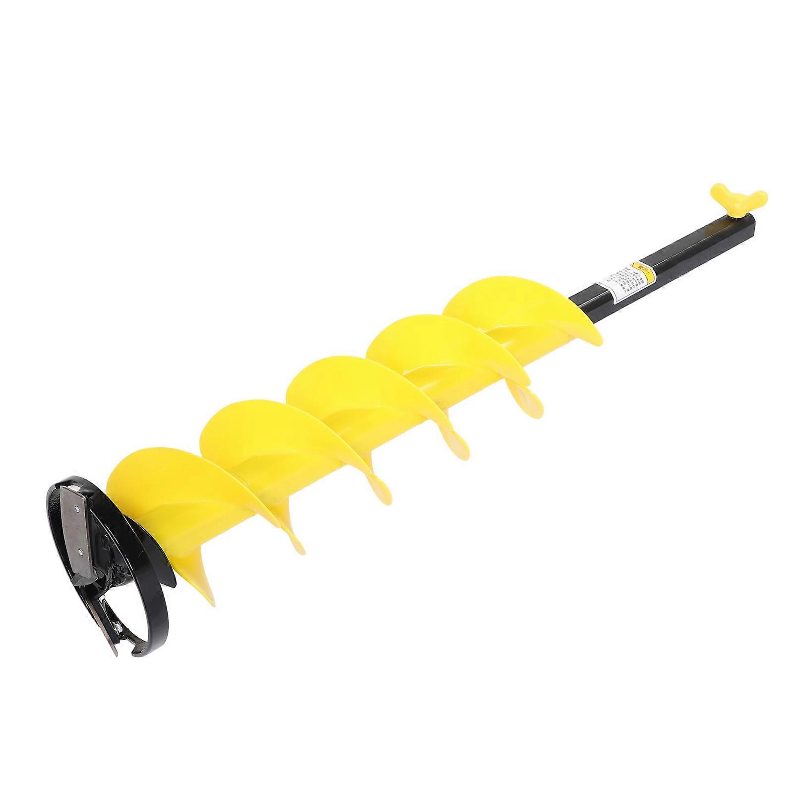 Auger Bit Impact Resistant 6 Inch Rotation Diameter Ice Auger Drill Bit for 1/2in Drill Collet 