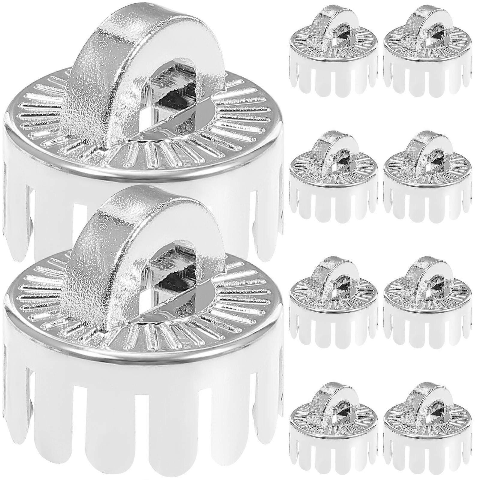 Plastic Christmas Ball Pendant Caps – Electroplated End Covers for DIY Tree Ornaments & Hanging Decorations – Transparent Decoration Fittings Set of