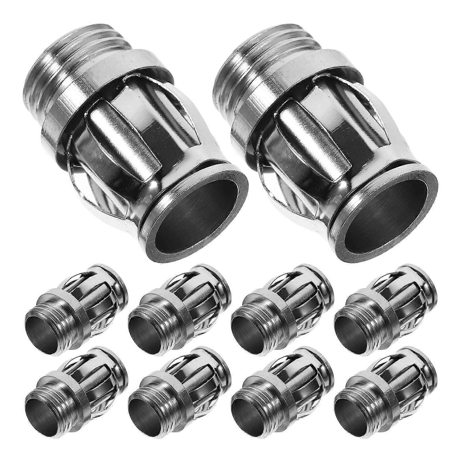 10pcs Threaded Bulb Socket Holders Metal Light Fastener Clips for Secure Connection and Easy Installation in Lighting Systems