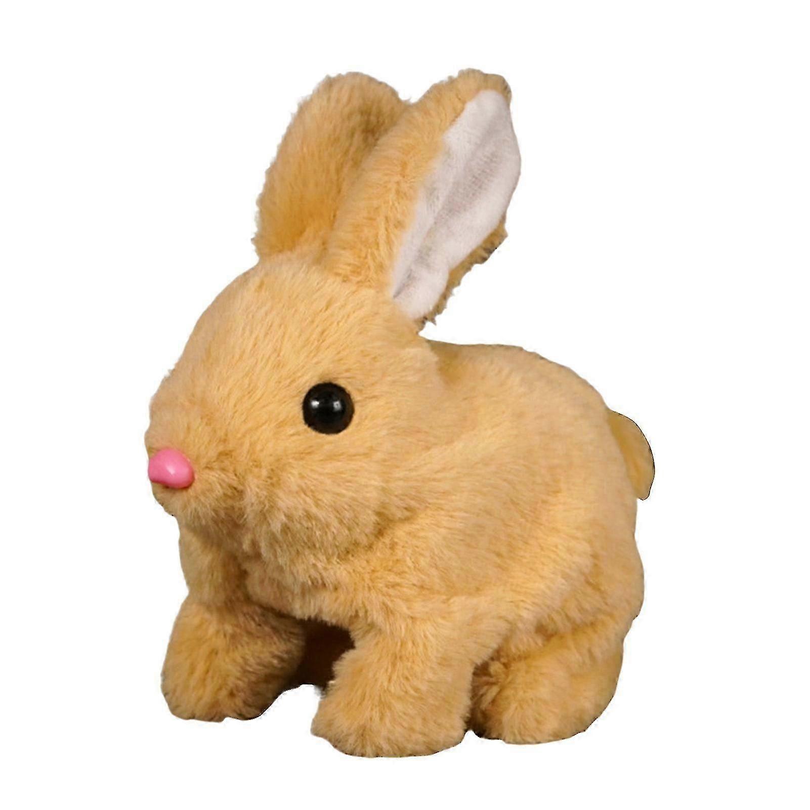 Bunby Realistic Talking Walking Bunny Toy, Easter Interactive Plush Robot Bunny