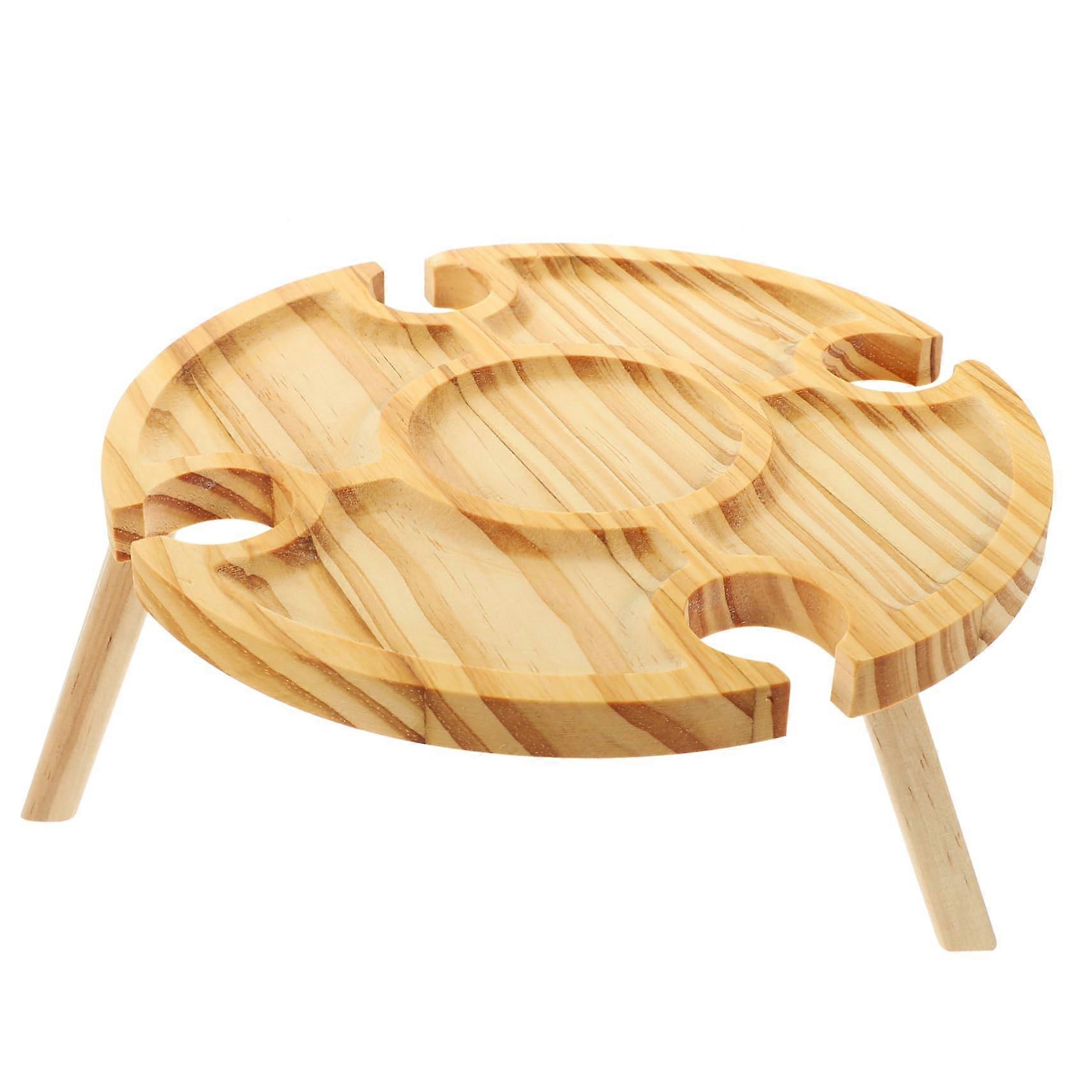 Foldable picnic table for wine lovers wine table for garden beach and camping