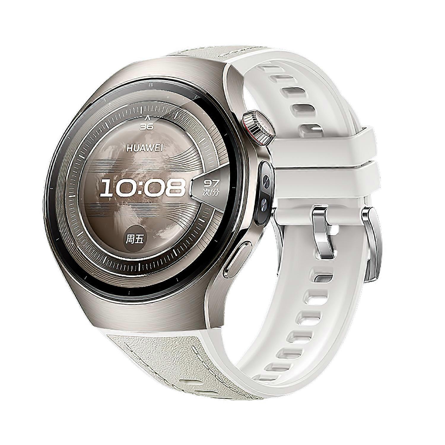 Silicone Hybrid Leather Watch Band