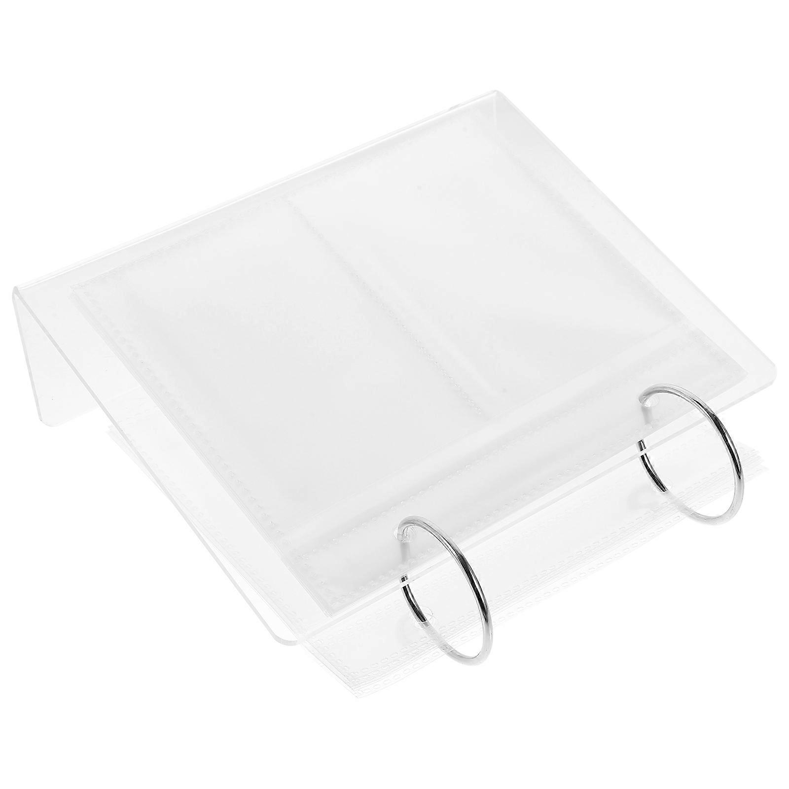 Photo Album Display Stand Desktop Mini Photo Album Home Decor Desk Accessory 6.17X5.31X2.16IN Scratch Protection 1Pack