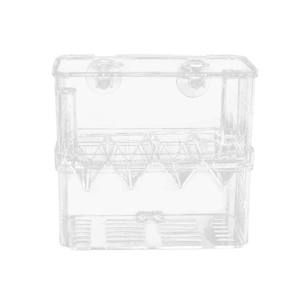 Isolation Box For Fish Tank White Plastic Fry Breeding Box Incubation Partition Protecting Juvenile Fish 1Pack