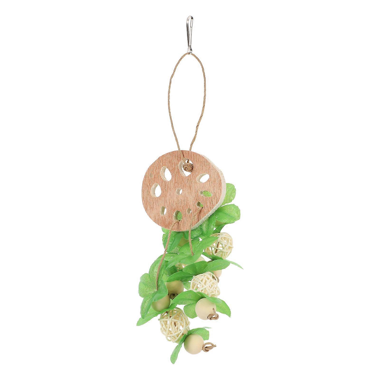 Bird Chewing Toy Made of Synthetic Material for Cage Hanging Assorted Color