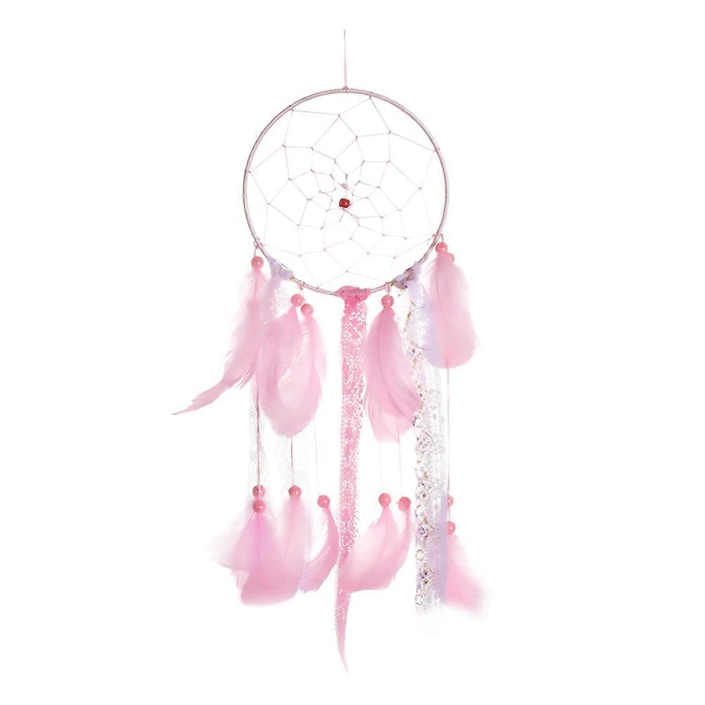 ديكور حائط للماسك دائري وردي 55x15 سم بوهيمي 1 عبوة