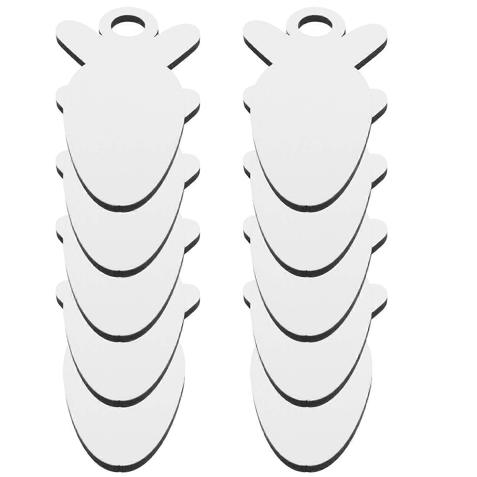 10pcs Radish Shaped Sublimation Blanks for DIY Projects – Vibrant Photo Signs, Creative Crafting, Unique Decorative Plaques for Personalization