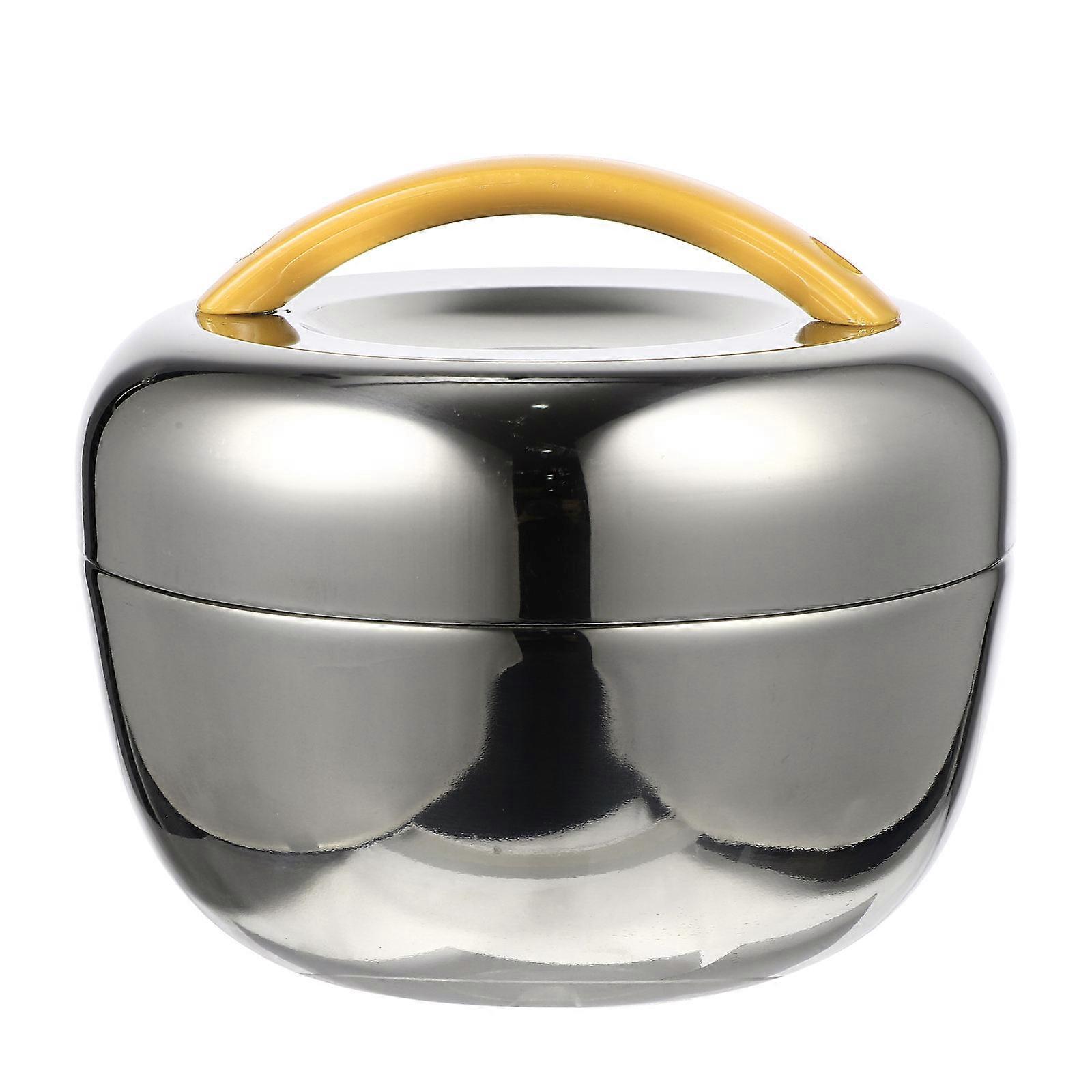 Bento Lunch Box Stainless Steel Temperature Retention Hot for 6 Hours Cold for 12 Hours For Adults 1Set 15X15CM