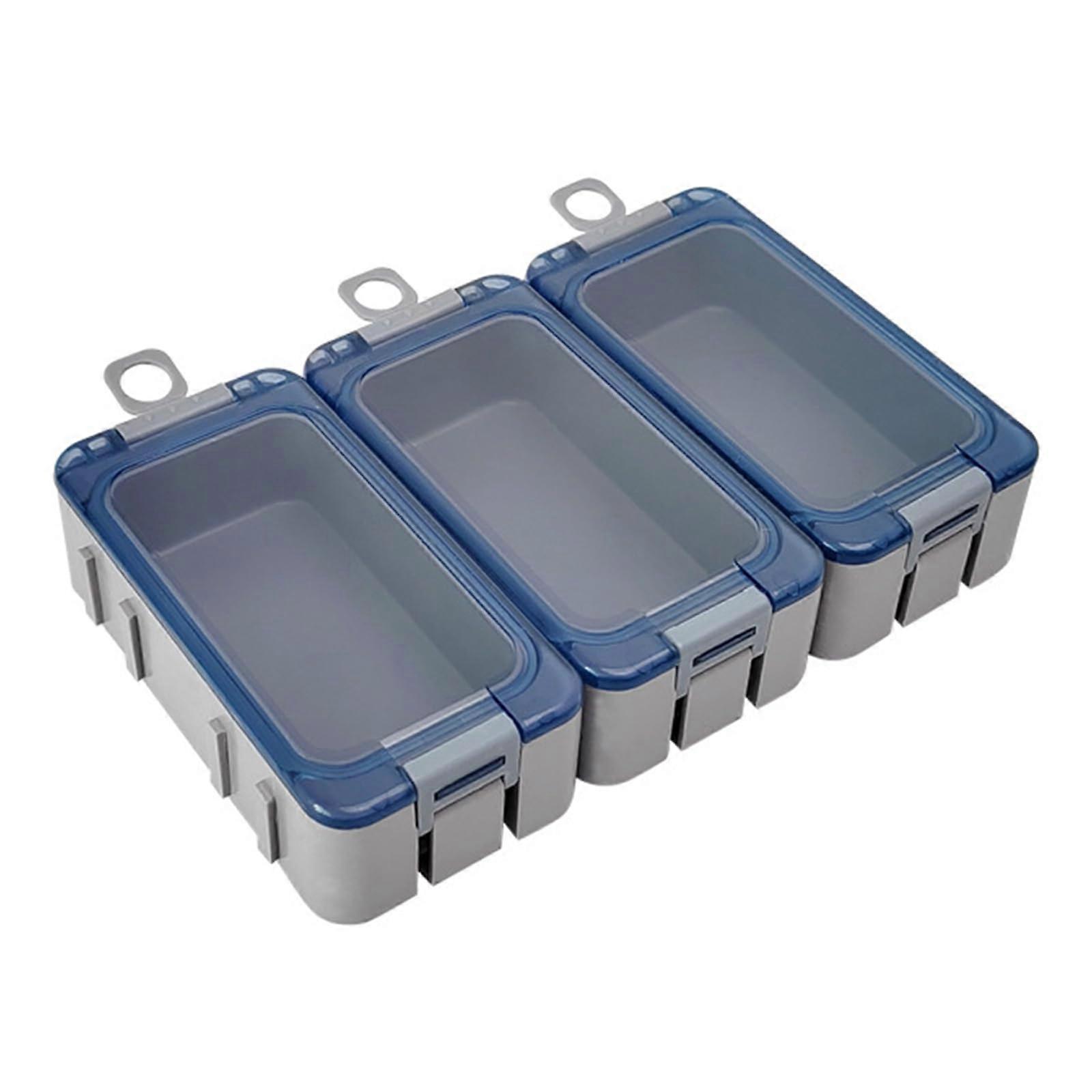 3Pcs Waterproofs Portable Tackle Box Organizers Luminously Fishing Accessory Box Sea Fishing Tackle Box Easy Ref: 1169
