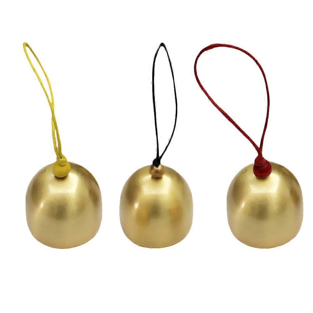 小さなクラフトベルゴールデンジングルベル装飾アクセサリークリスマスホリデーシーズン2.8x2.8cm DIY素材3個