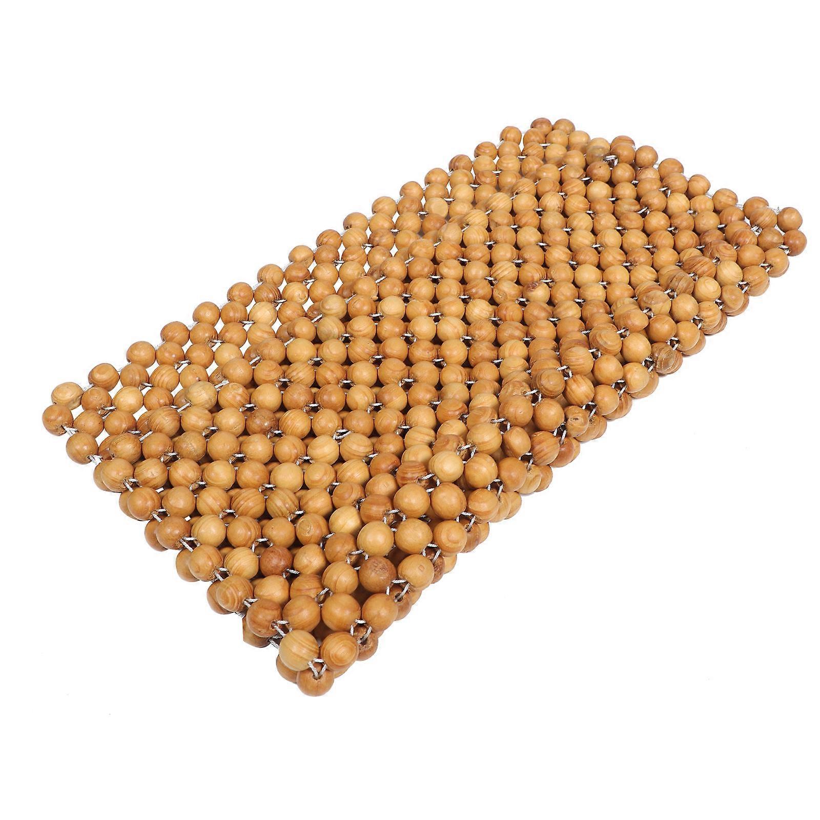 Beaded Seat Cover for Cars Summer Cooling Cushion Protector with Ergonomic Square Design for Office and Vehicle Use, Durable Material