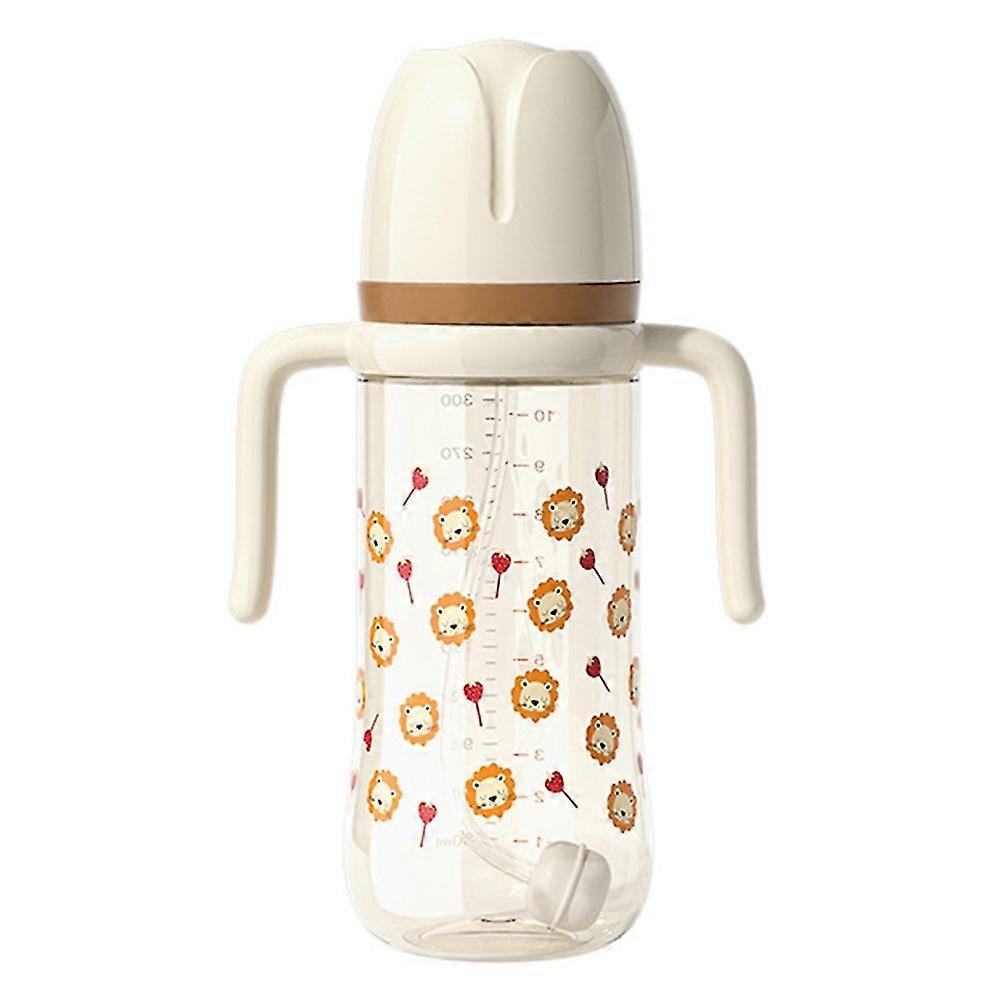 300ml Baby Bottle with Temperature Control and Scale, Silicone Teat, BPA-Free