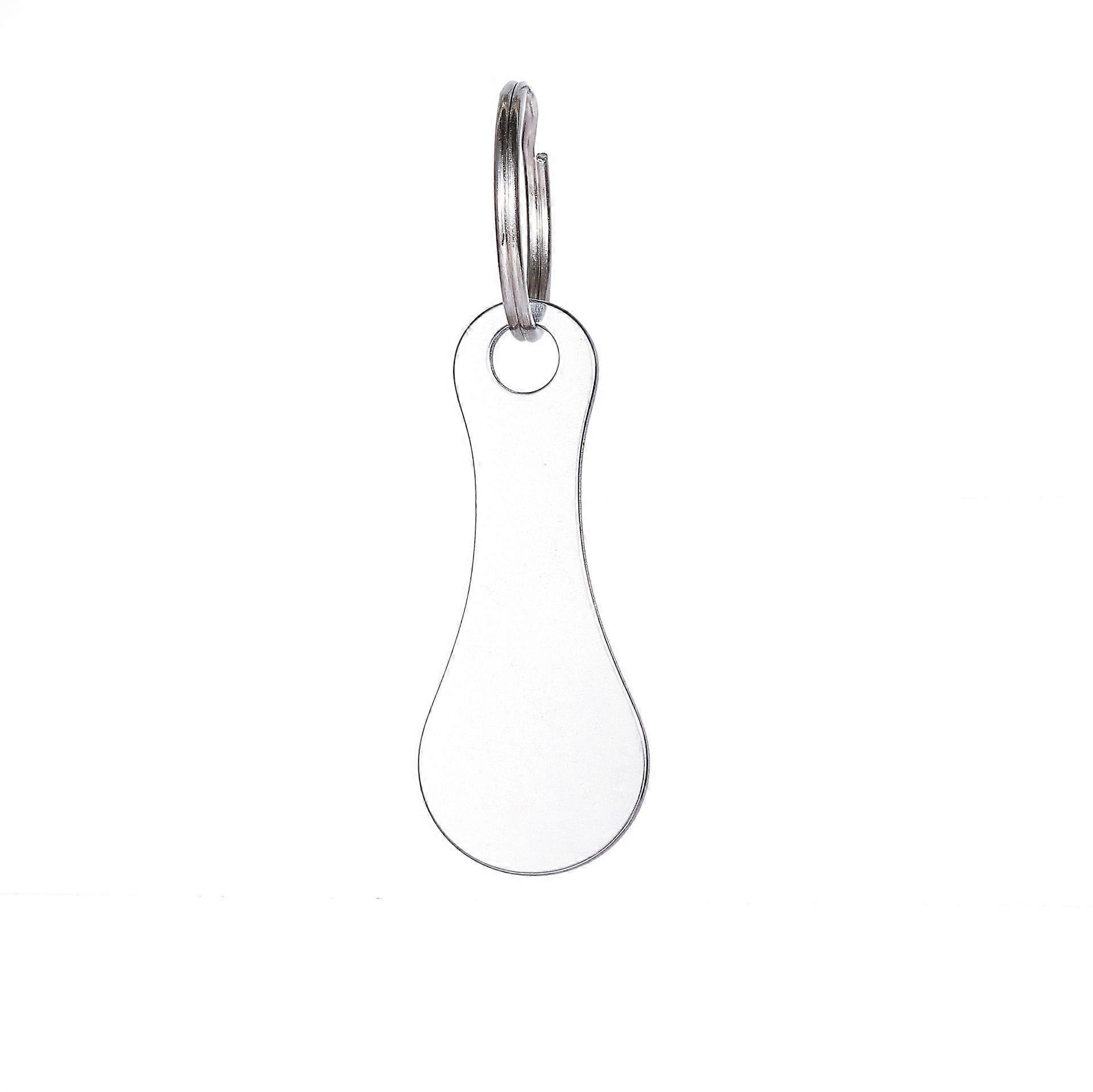 10pcs Portable Key Ring: Stainless Steel Shopping Cart Trolley Tokens - Unisex Keyrings Keychain For Grocery Cart For Men Women