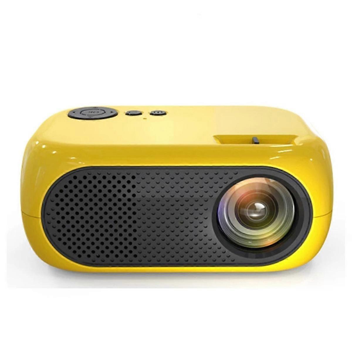 Mini Projector Supports 1080P Decoding Built-in Audio LED Projector for Smartphones and Notebooks EU Plug