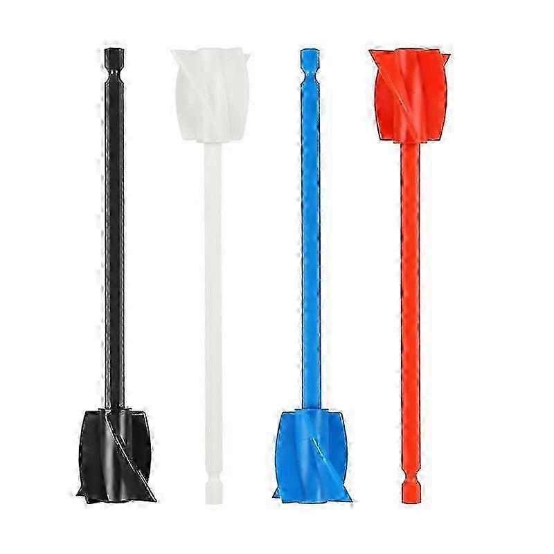 4Pack Resin Mixer Paddles,Epoxy Mixer Attachment for Drill, Reusable Paint Mixer,for Epoxy Resin,Ce--