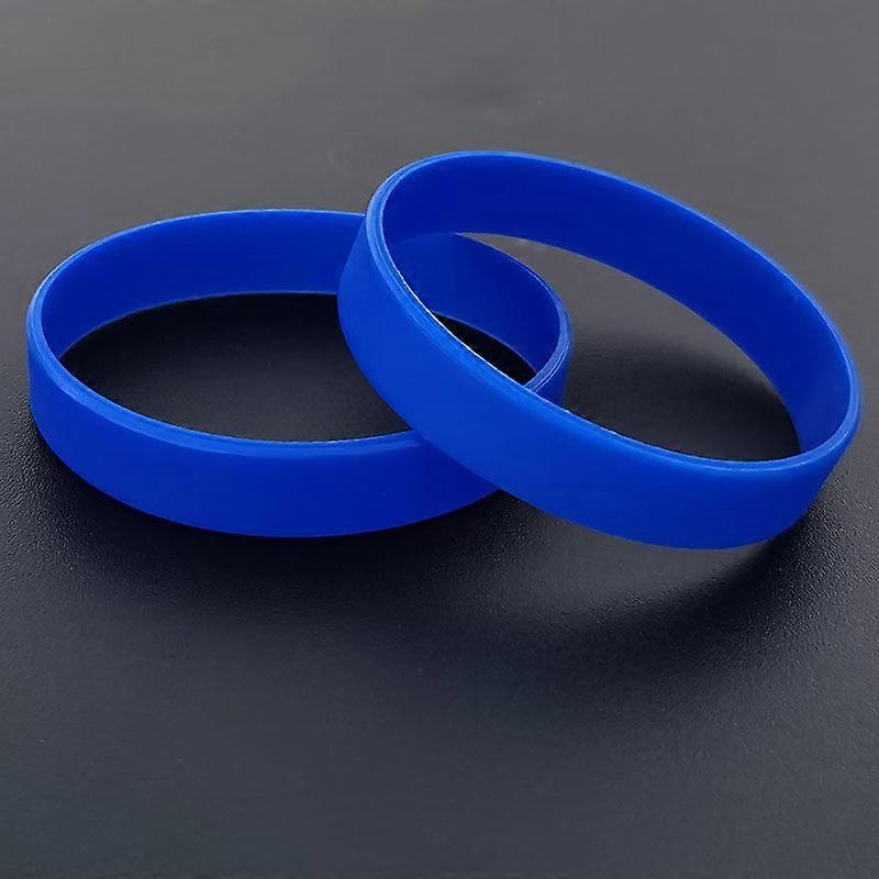 1pc Sports wrist band Color Silicone Student Basketball Fitness Game Couple Wristband Men(S,Navy blue)