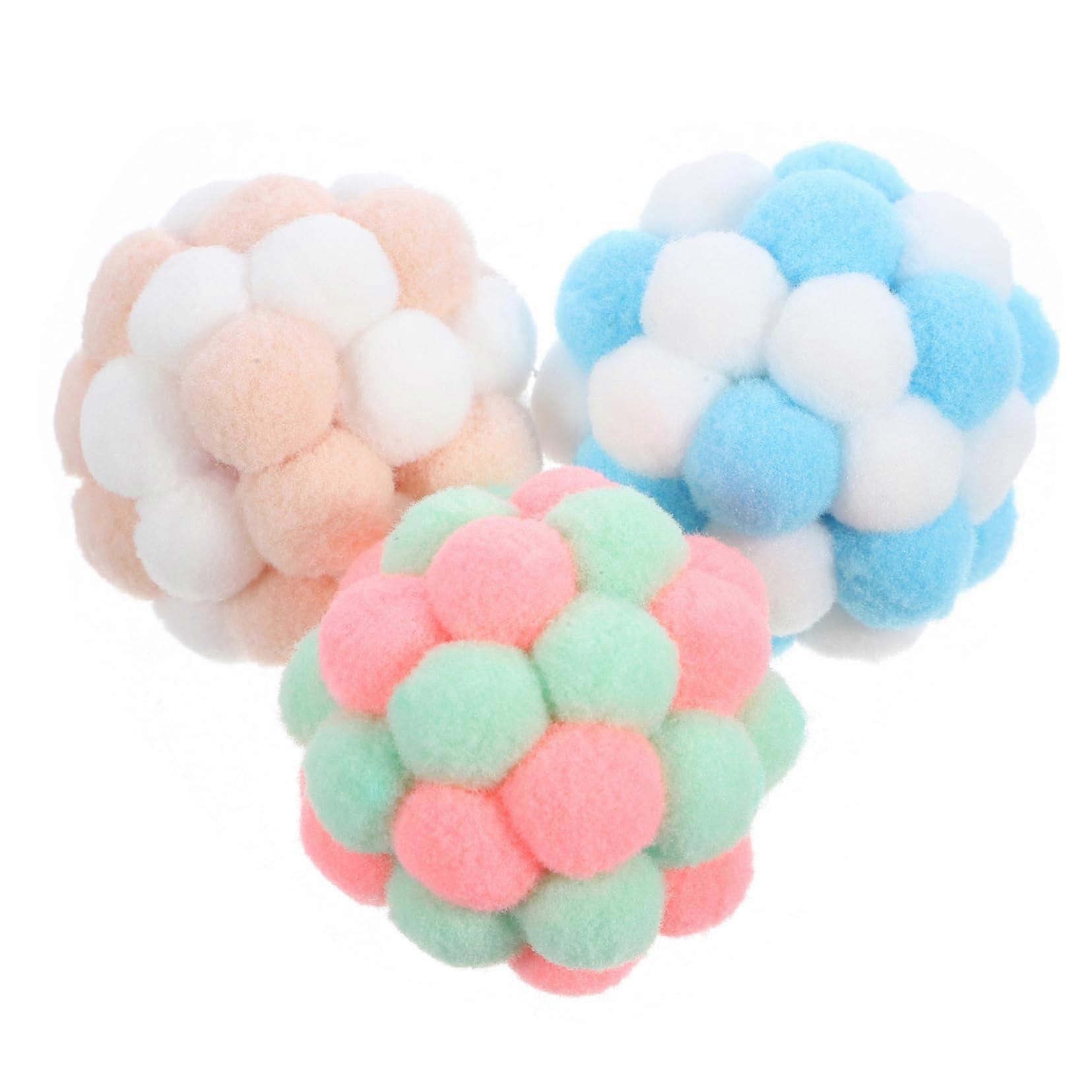 Cat Bell Balls - 3 Pack Crinkle Balls for Indoor Cats, Durable Scratching Toy, Interactive Play for Kittens, Pet-Friendly Design