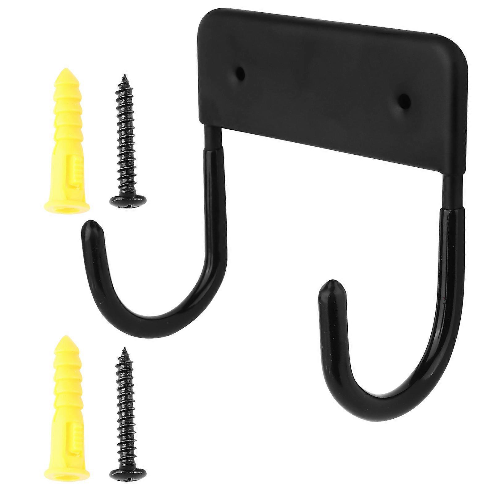 Wall Mounted Ironing Board Organizer Rack in Black for Space Saving Storage – Easy Installation with Included Screws, Ideal for Utility Rooms and