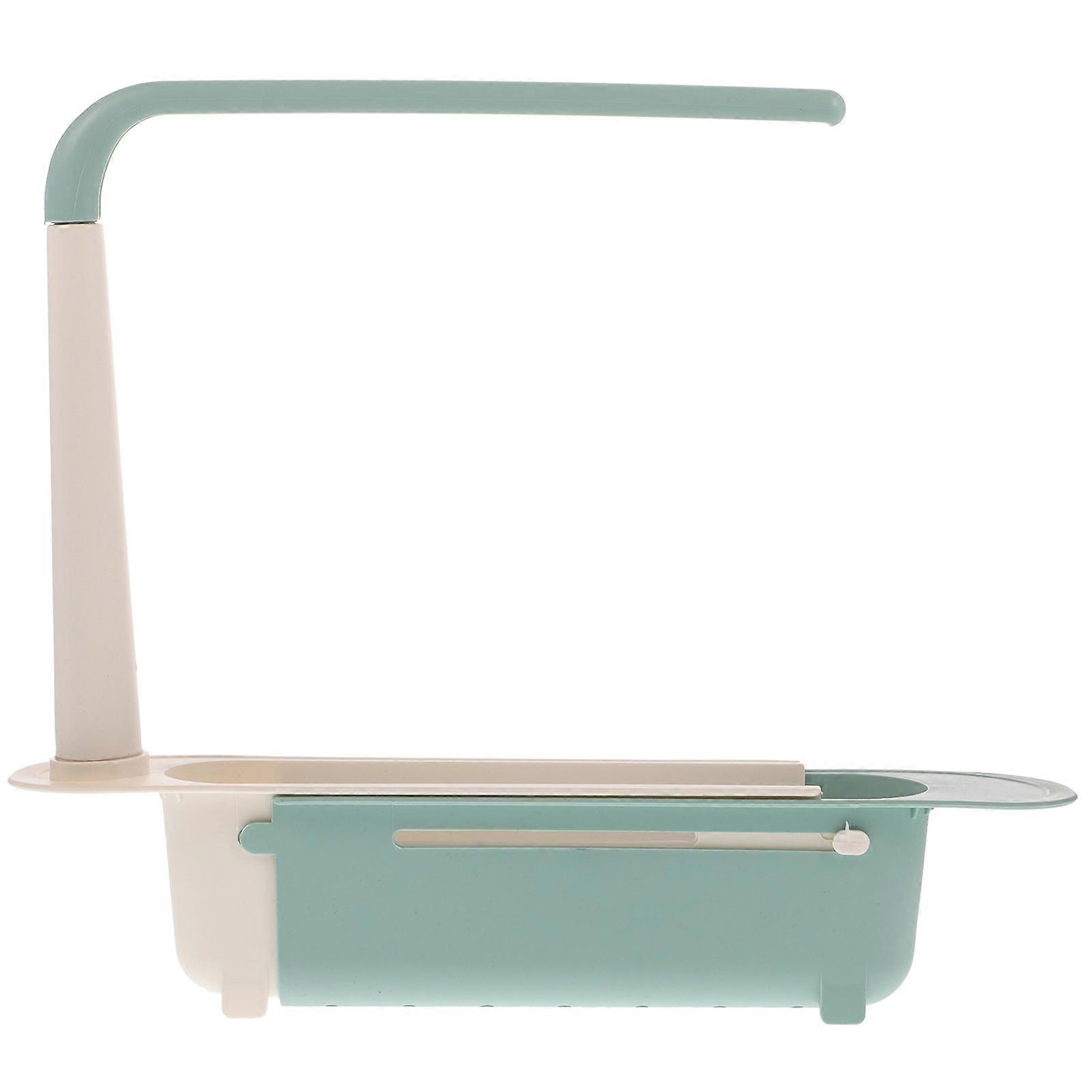 Kitchen Drain Rack Compact Draining Tray Green 32x27cm No Punching Design Humanized Design 1Pack