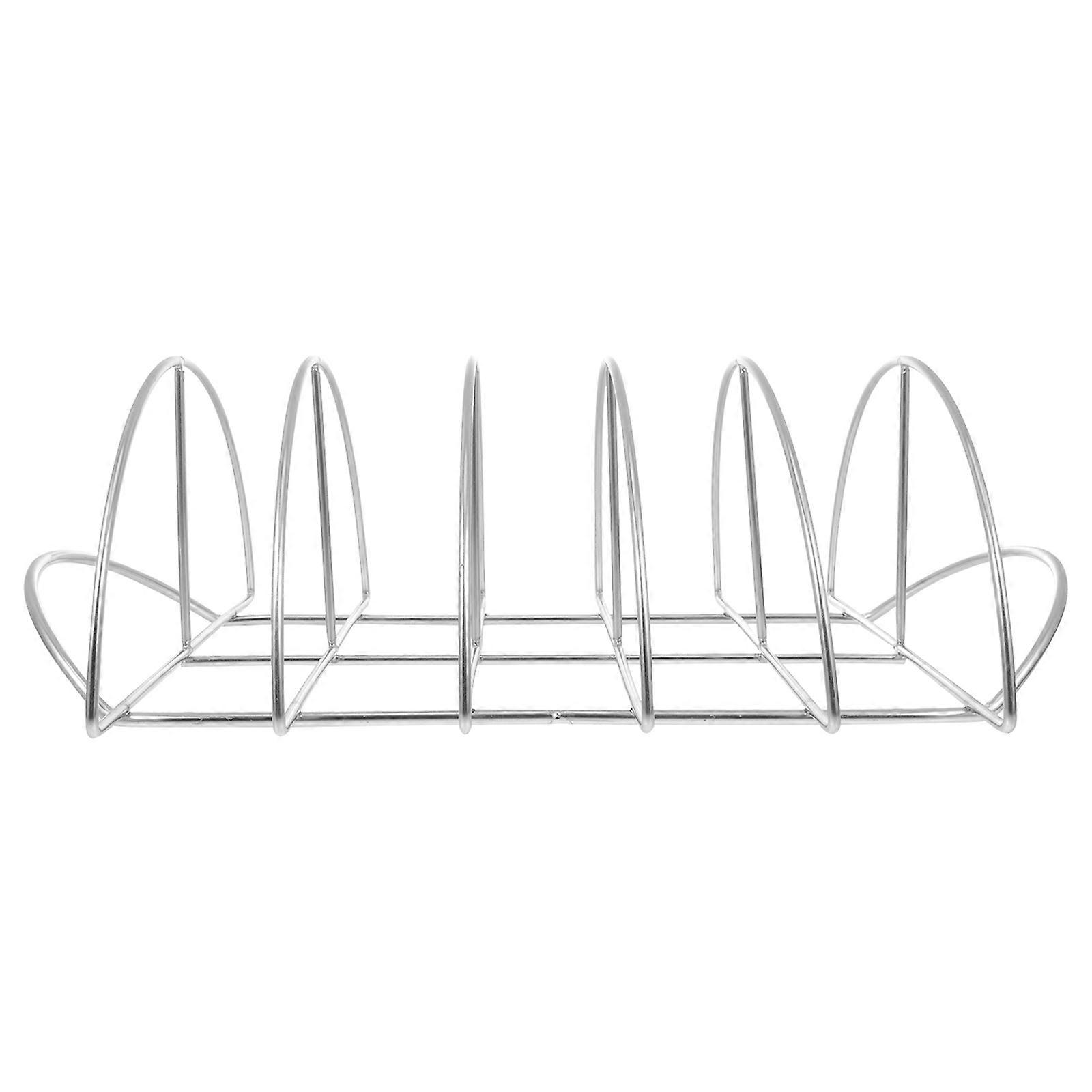 Grille à côtes en acier inoxydable pour une utilisation en cuisine avec une qualité supérieure et un design léger argent
