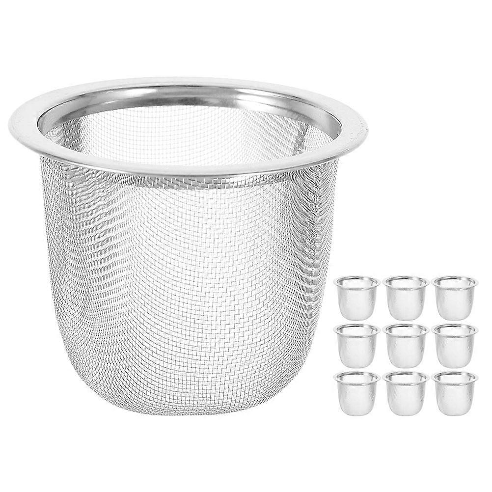 Stainless Steel Tea Strainers Reusable Fine Mesh Filters for Teapots & Cups Infusers – Portable Home Office Gift Set