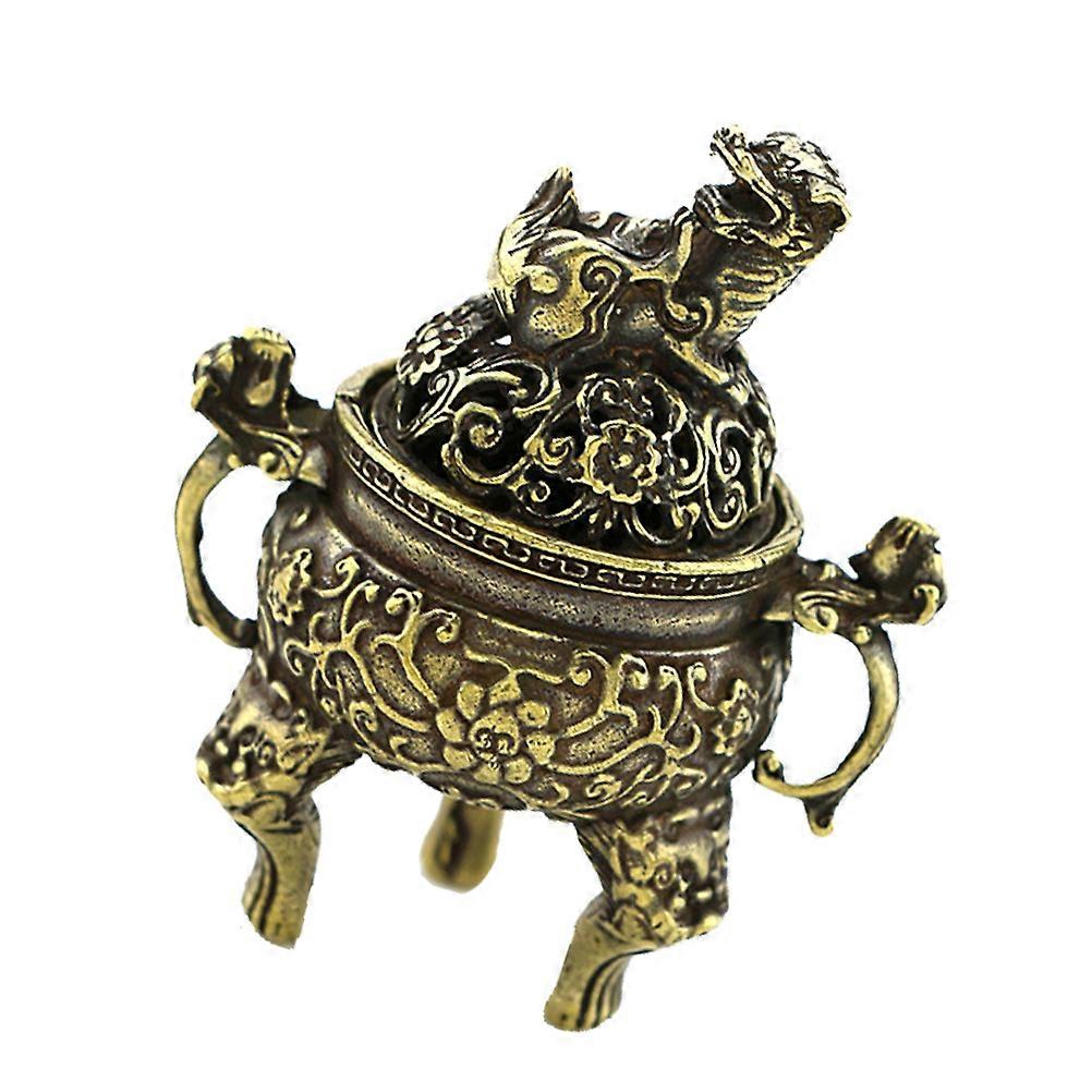 Brass Ornaments Decorative Censer Crafts Restaurant Use Three Legged 6x5cm 1Pack