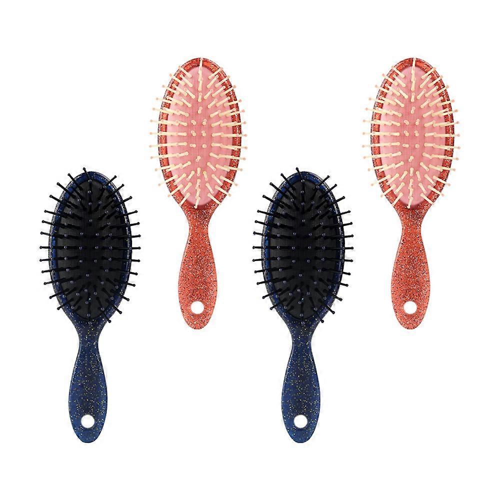 Comfortable Comb for Massage with Assorted Color Material 4 Pieces