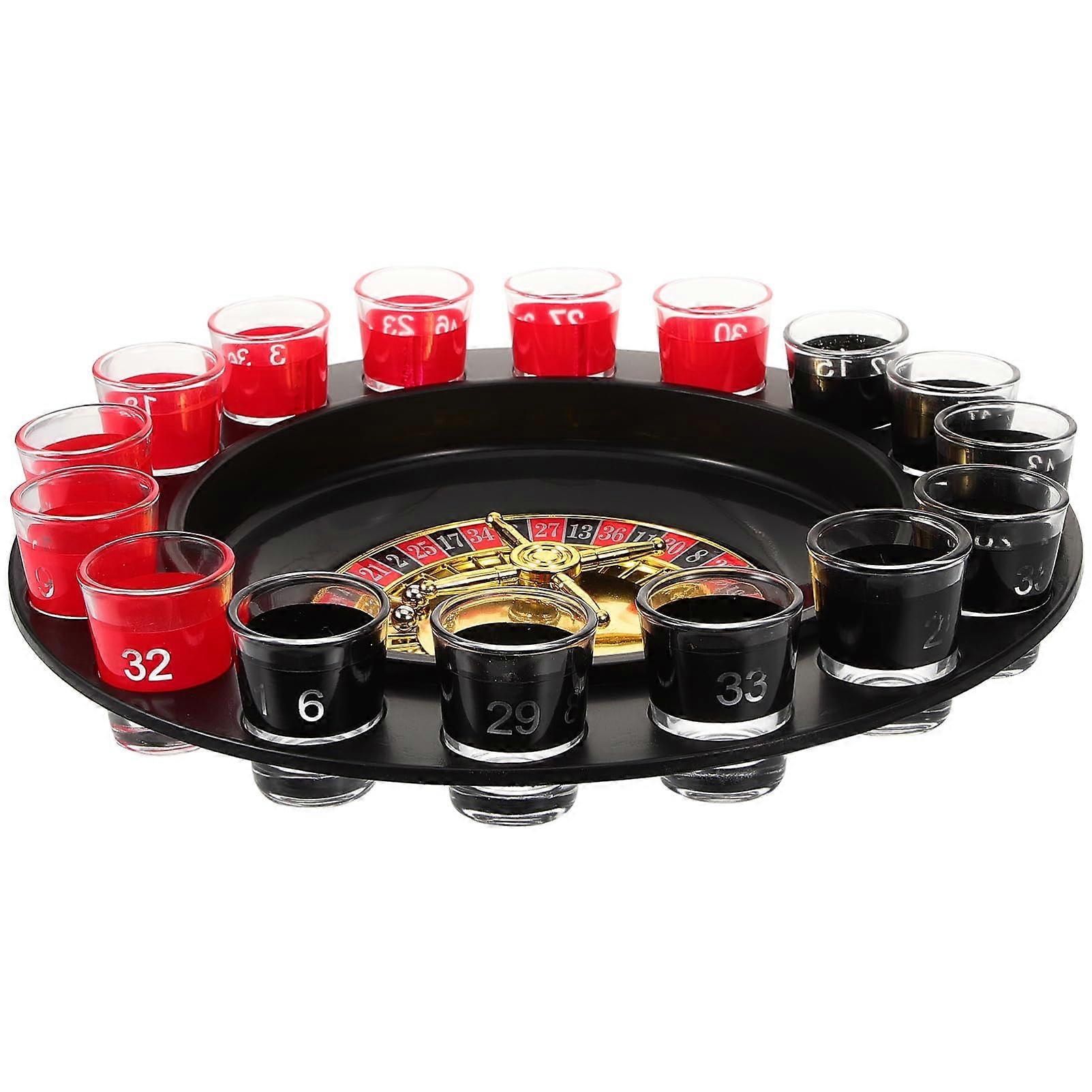 Wine Turntable Drinking Shot Roulette Bingo Game Stand Up Pool Party Card Games