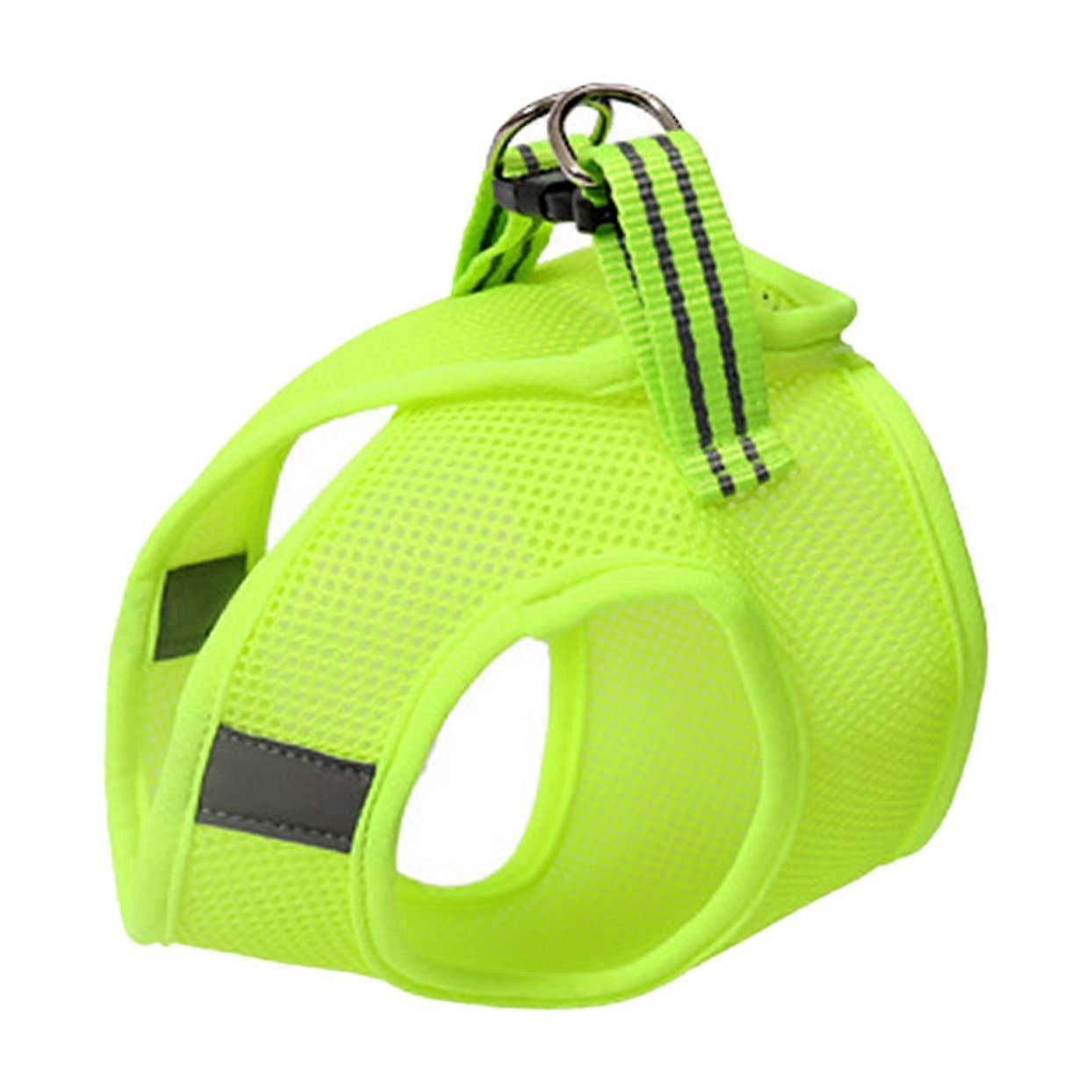 Cat Harness Breathable Chest Strap Vest Type, Fruit Green, Size S, Durable And Easy To Clean