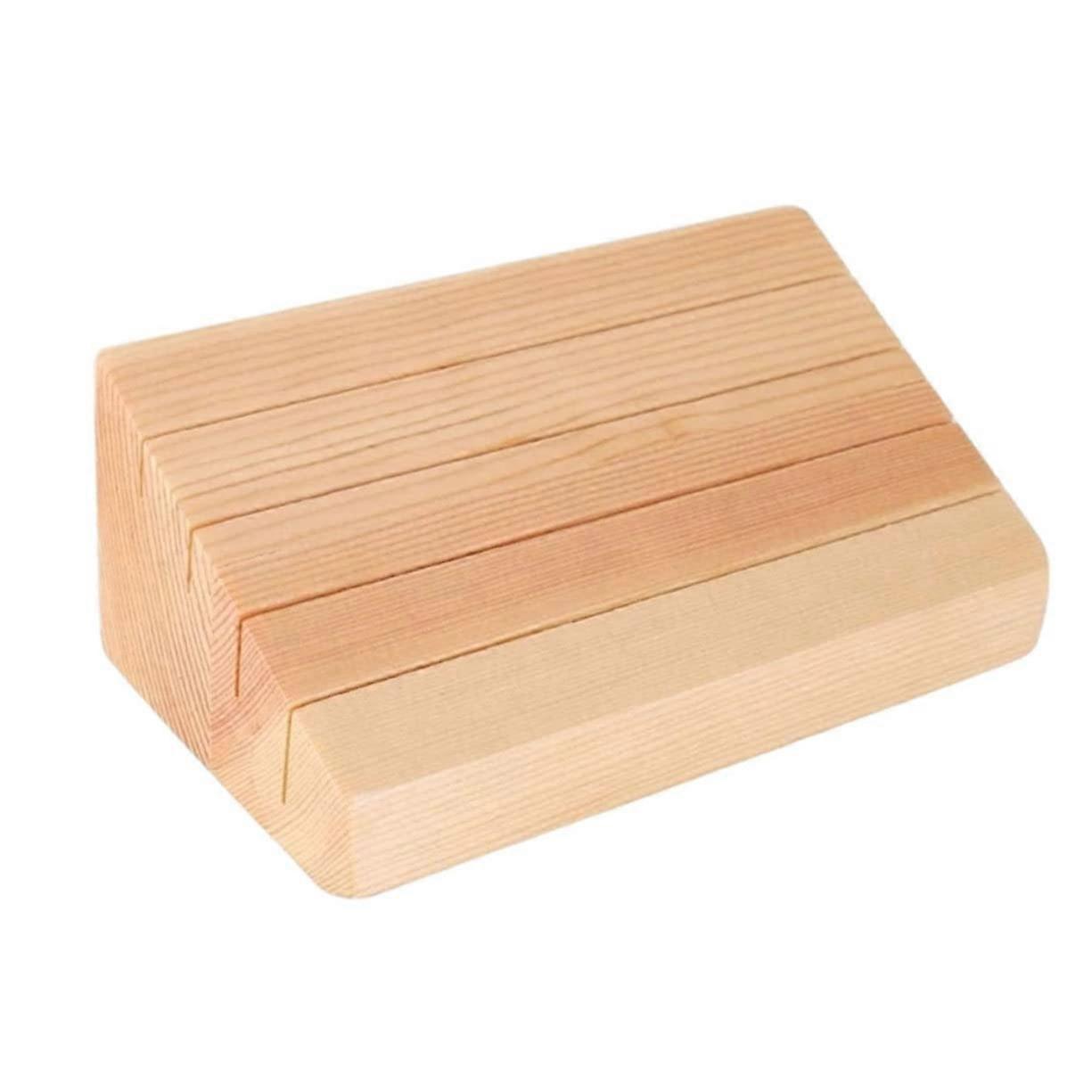 Poker Card Stand Wooden Base Display For Playing Cards Card Storage Stand Blank Cards Holder