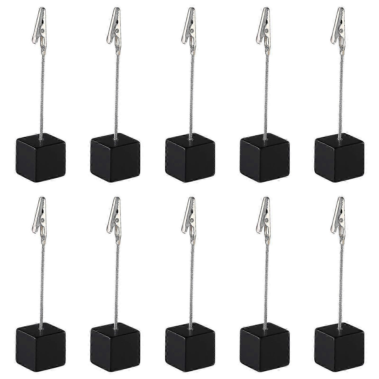 10 Pcs Desktop Stand Paper Clip Holder Table Number Stands Wedding Table Numbers Picture Holder Stand