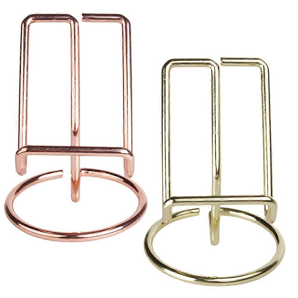 Durable Iron Phone Holder for Home Use with Stable Base and Assorted Colors 2pcs