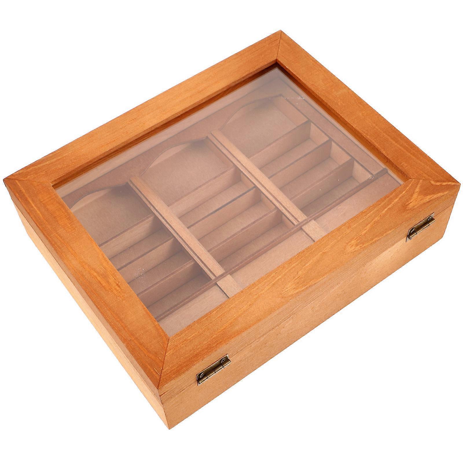 Figurine Display Shelf Miniature Bookshelf Wooden Material Rectangular Use Diy Enthusiasts 1Pack