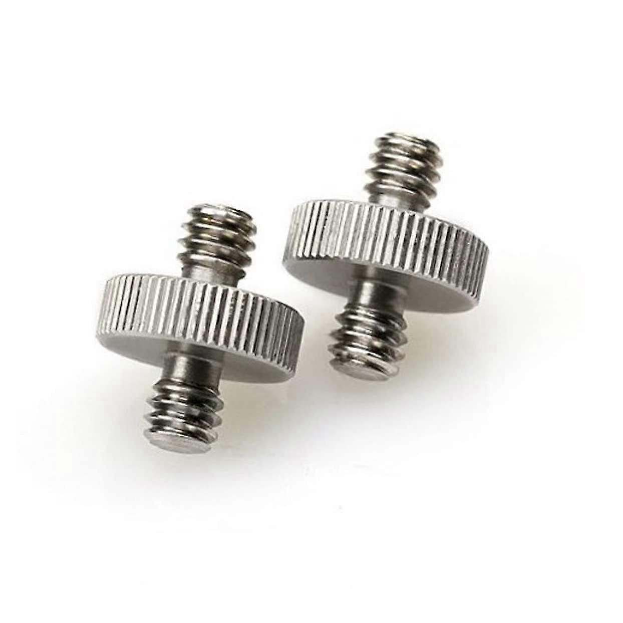 Dual 1/4 to 1/4 Camera Screw Adapter Tripod Mount for Flash and Accessories, Compatible with DSLR and Mirrorless Cameras
