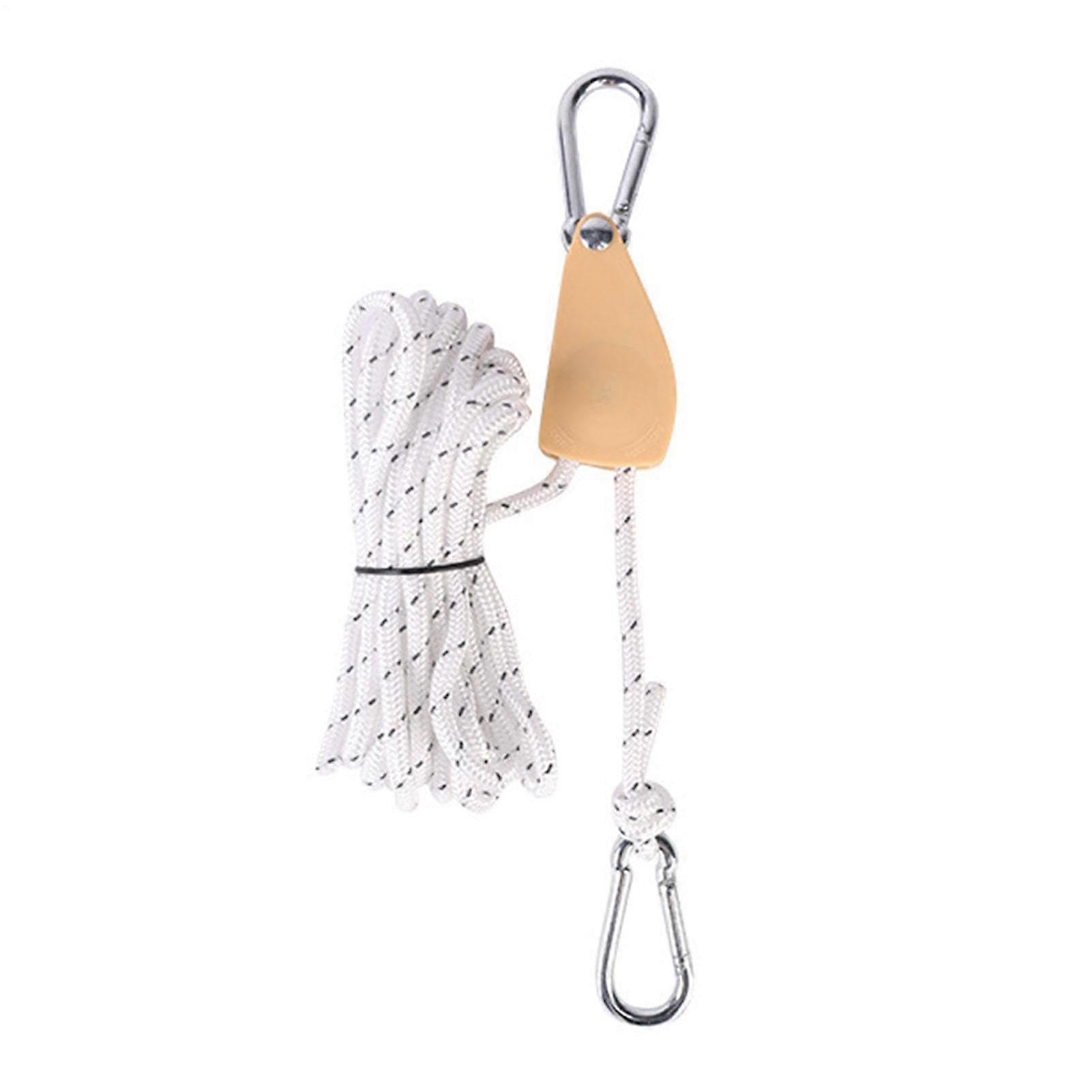 Pulley Hand Hoist Adjustable Rope Ratchet with Hook Ratchet Rope