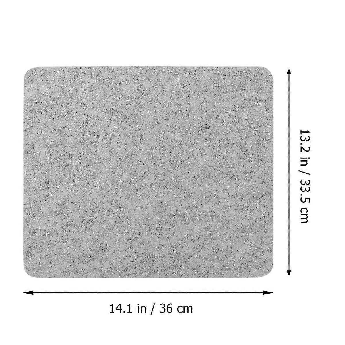 Wool Ironing Mat for Quilting and DIY Craft Projects Grey Heat Resistant 13x14 inch