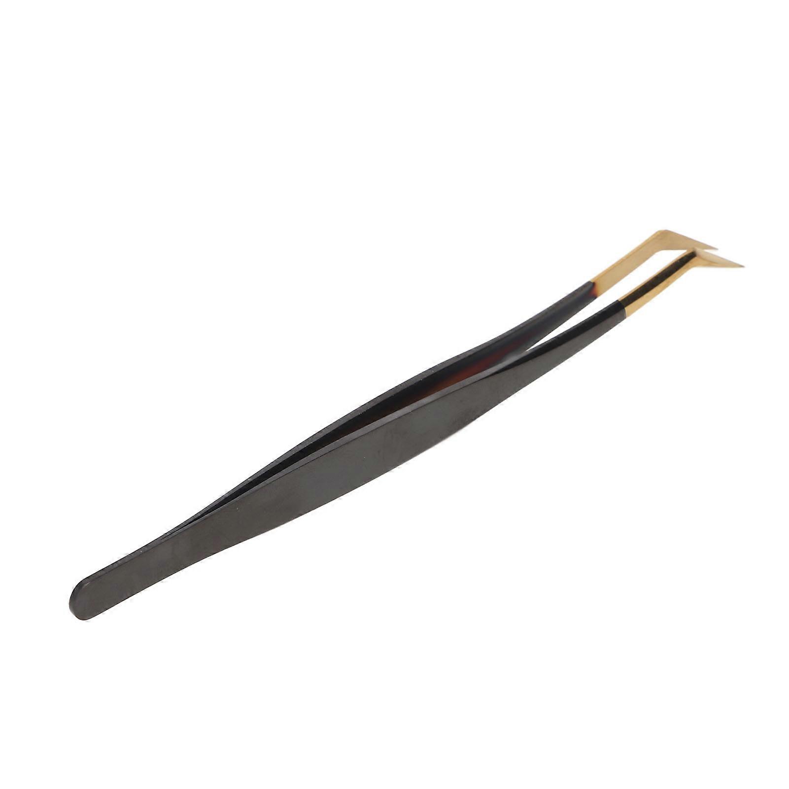 Stainless Steel Eyelash Extension Tweezers Volume Individual False Lashes Extension Tweezers Luxury Gold Volume Tweezers