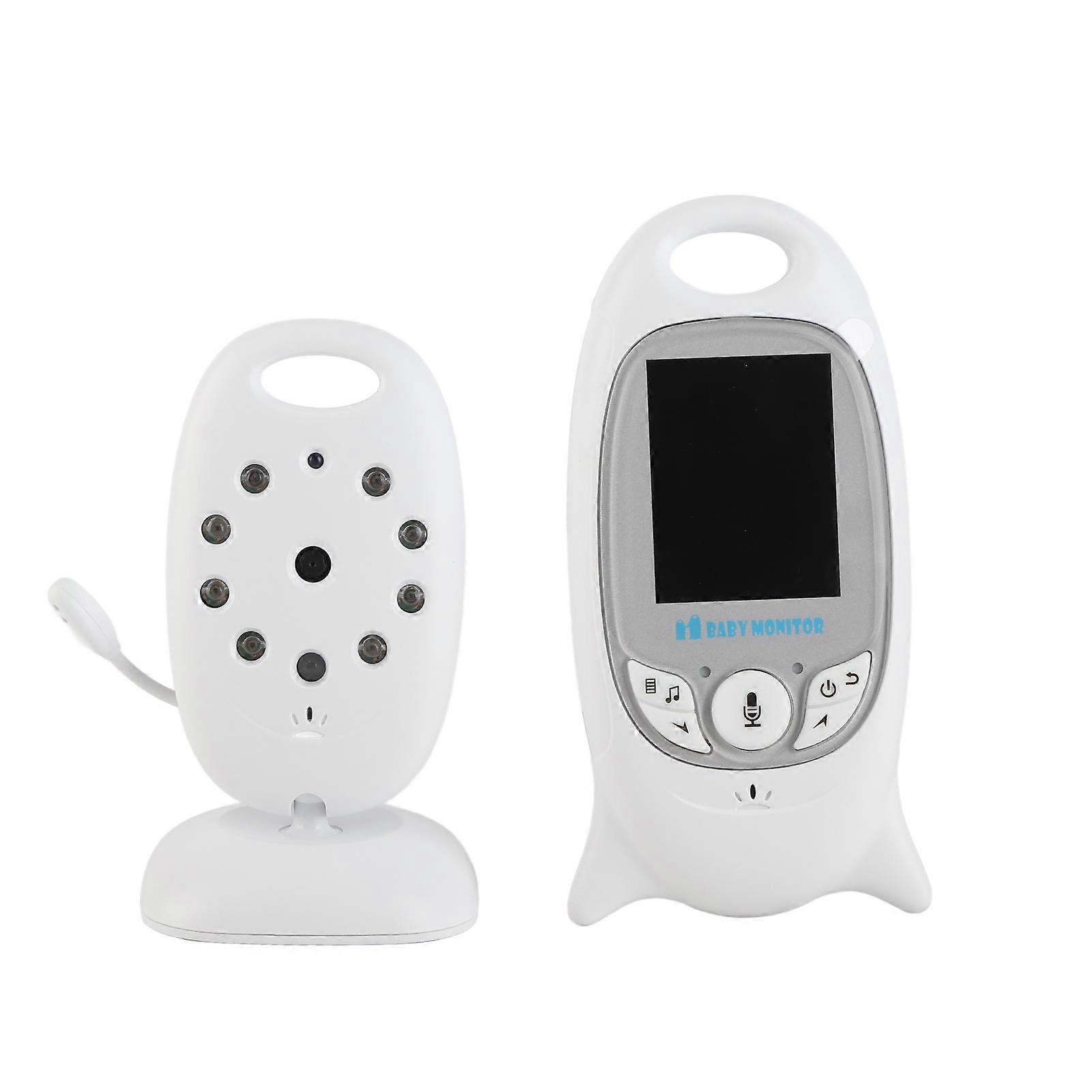 Compact Baby Video Monitor with Camera, 2-Way Intercom, Night Vision, LCD Display