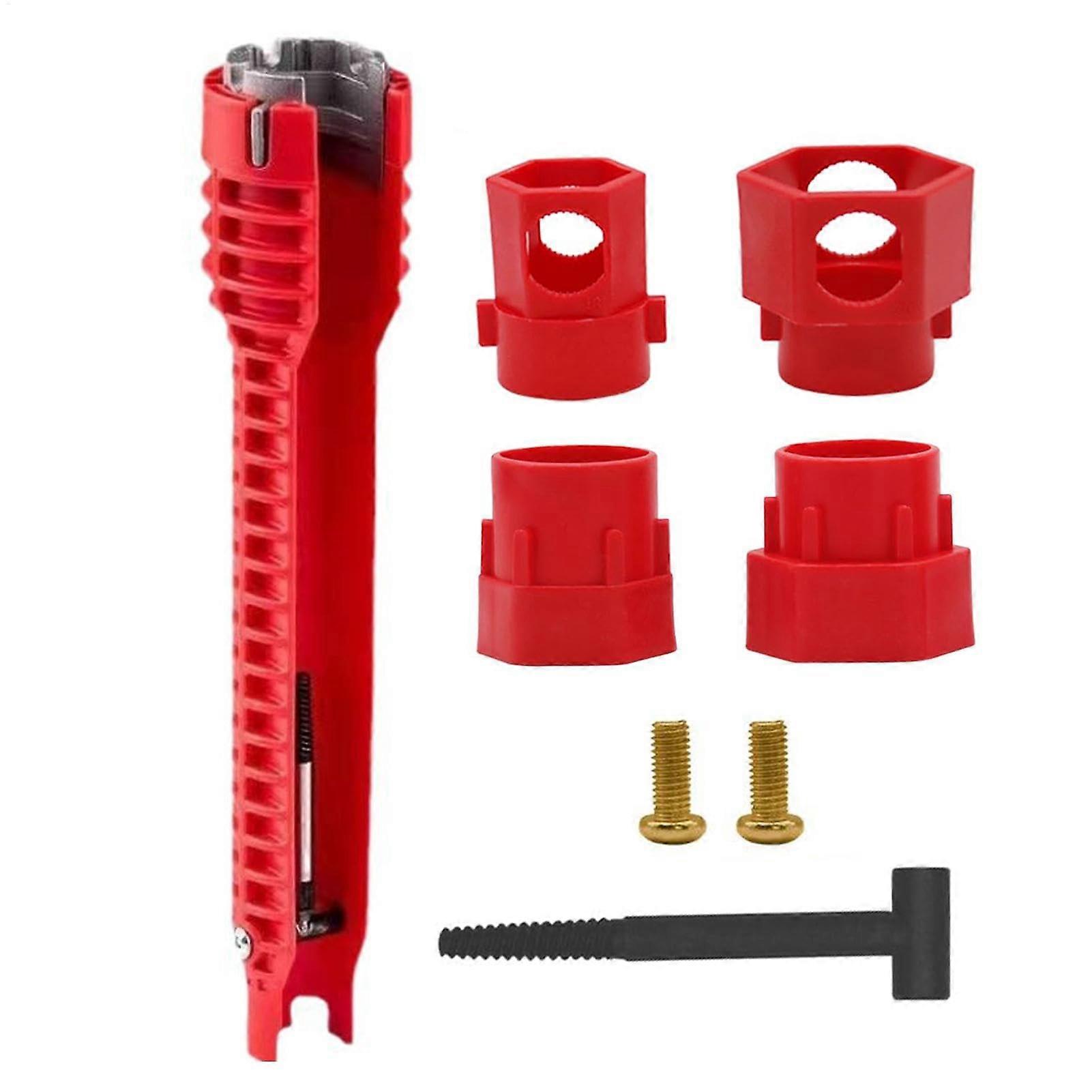 Faucet Wrench Tool, Universal Sink Faucet Installation Tool, Multi-Function Kitchen Sink Installer, Faucet Key