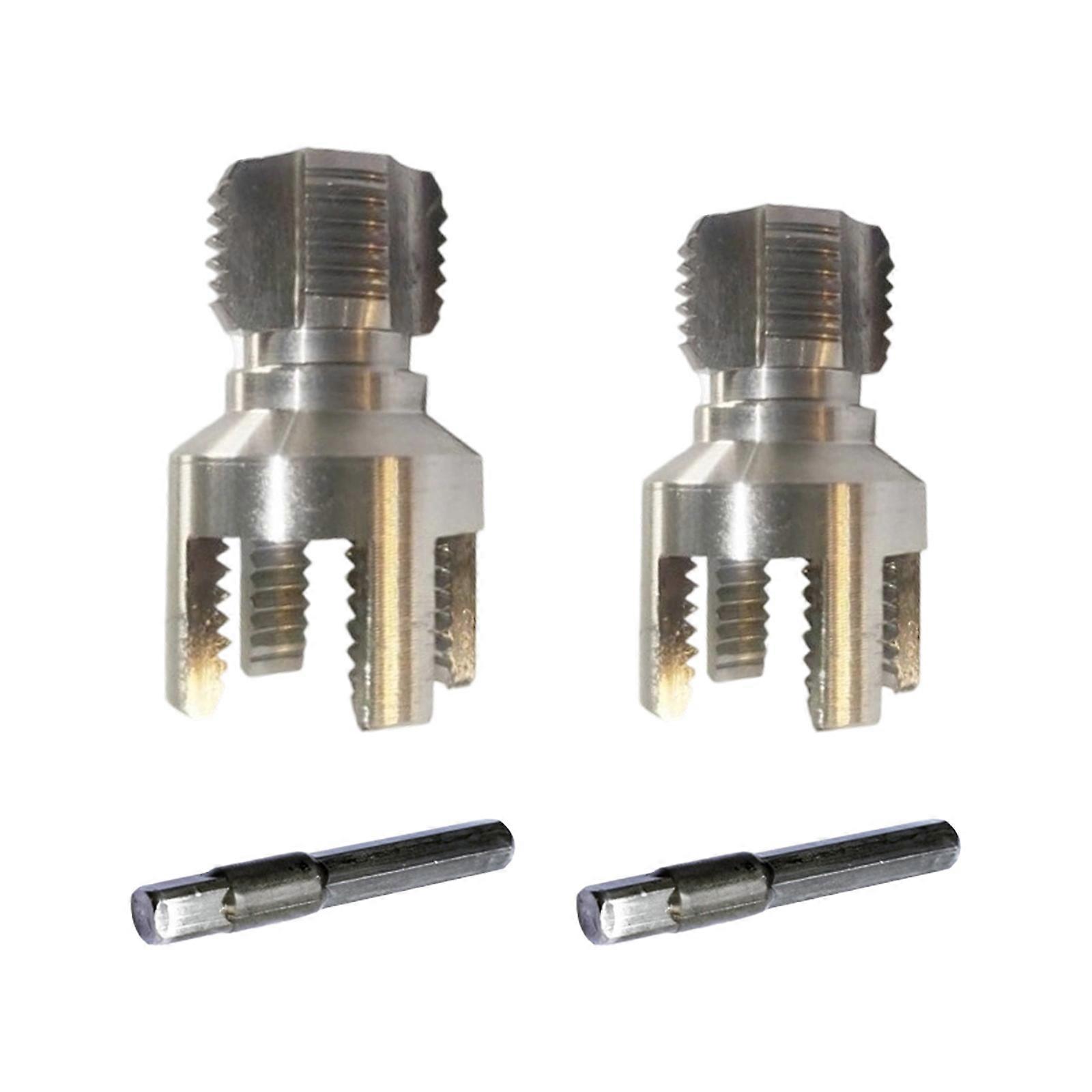 Professional Grades Water Pipes Threading Tool Drill Attachment For 1/2" And 3/4" Pipes Hex Shank Design Carbon Steel Multicolor