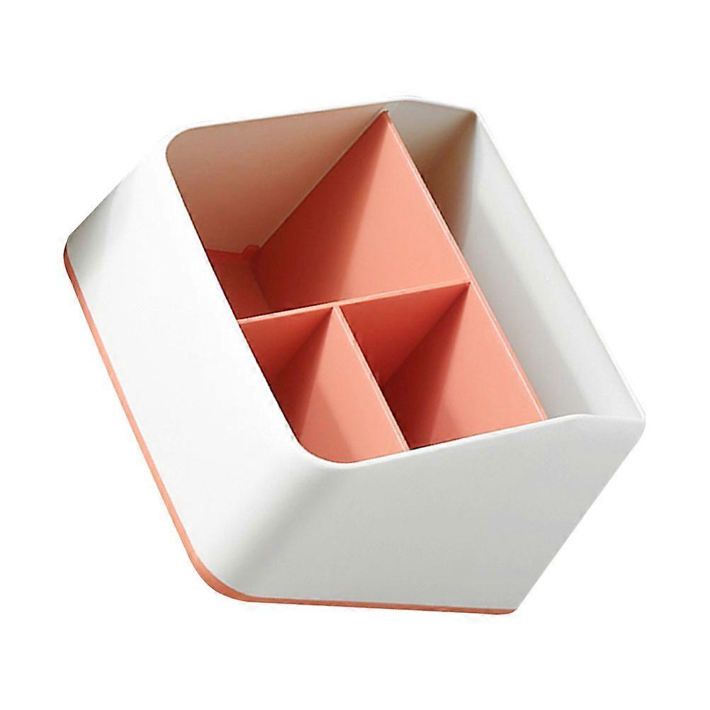 Orange PP Material Desk Organizer with Multigrid Design for Home Use Stable and 7.8x5.1x4.3 Inches