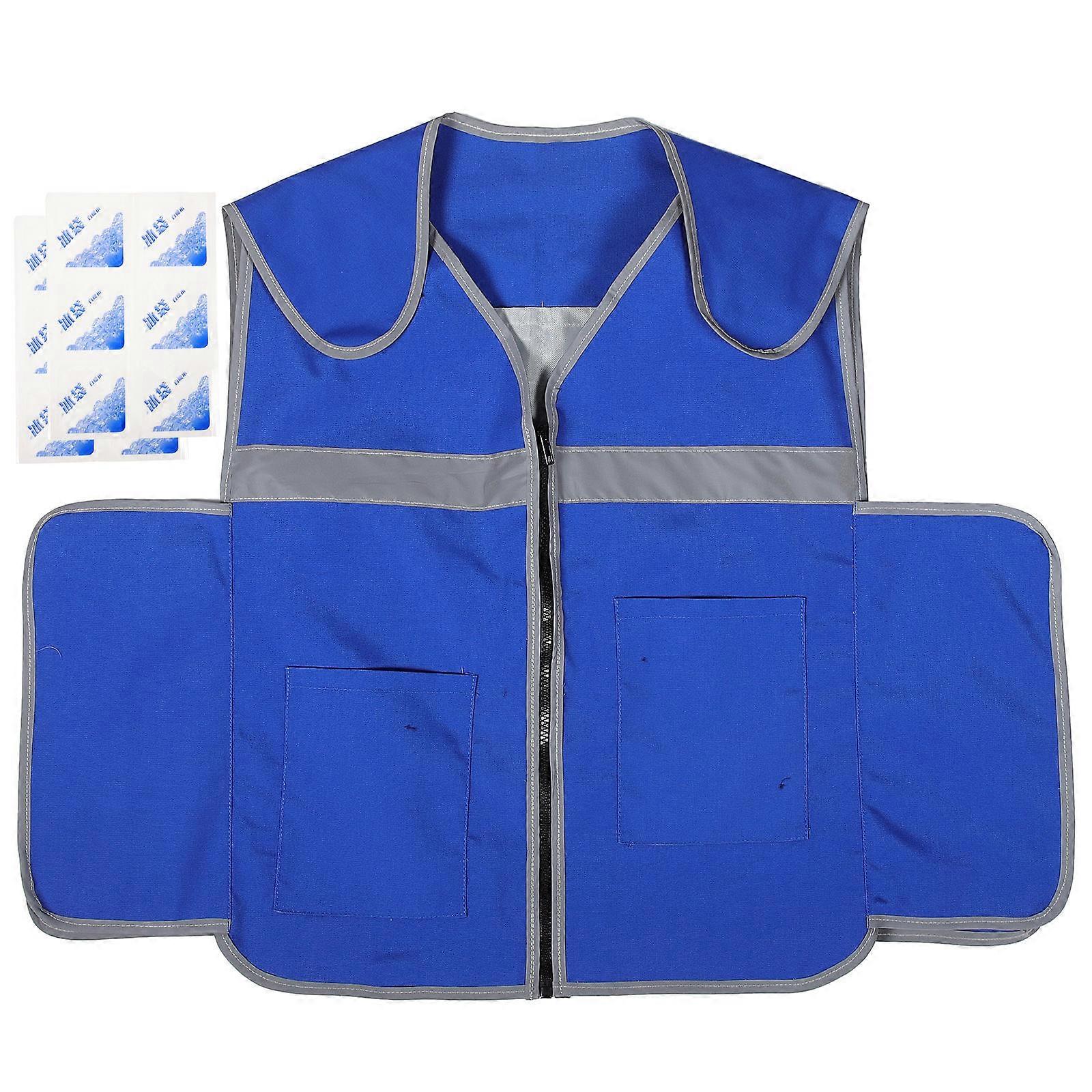 Cooling Vest for Men with Replaceable Ice Packs – Reusable Lightweight Jacket for Summer Work and Outdoor Activities
