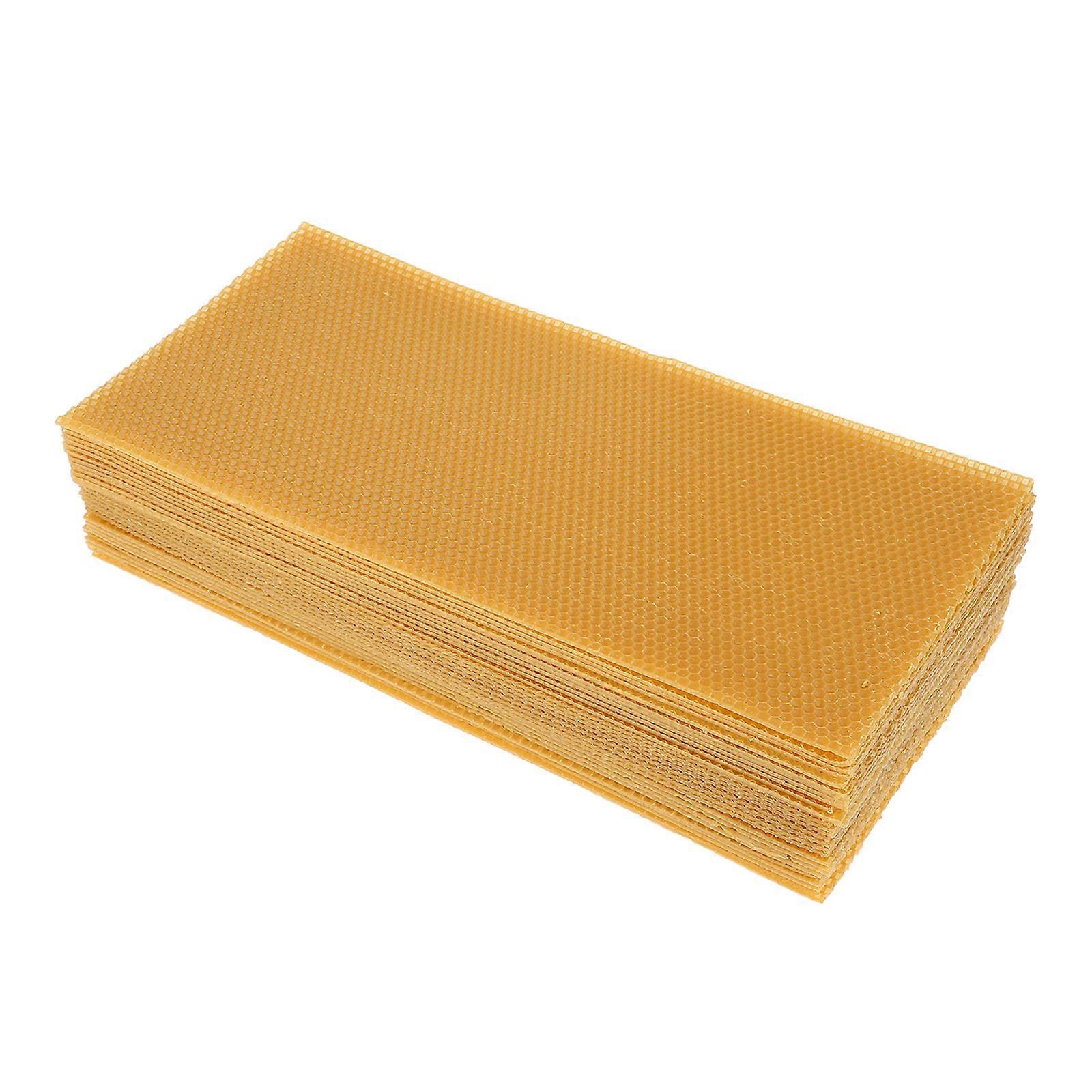 Honeycomb Wax Sheet Beekeeping Supplies Beeswax Material Simple Shape 30Pcs