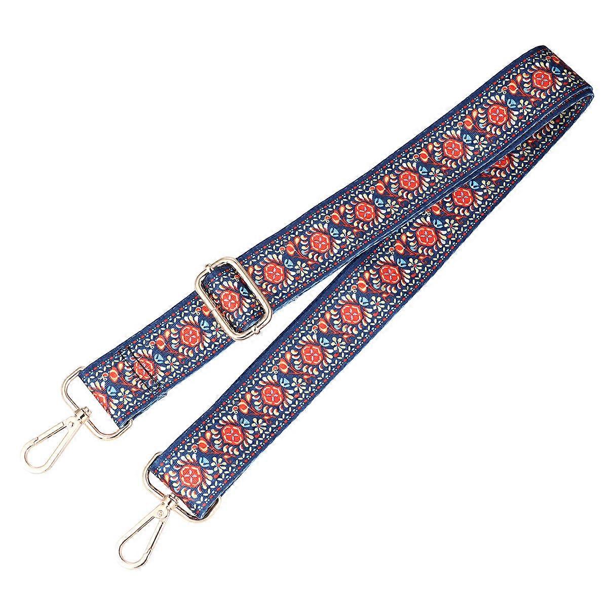 Purse Replacement Straps Adjustable Shoulder Strap For Bag Everyday Use Dark Blue Dandelion Pattern 1Pack