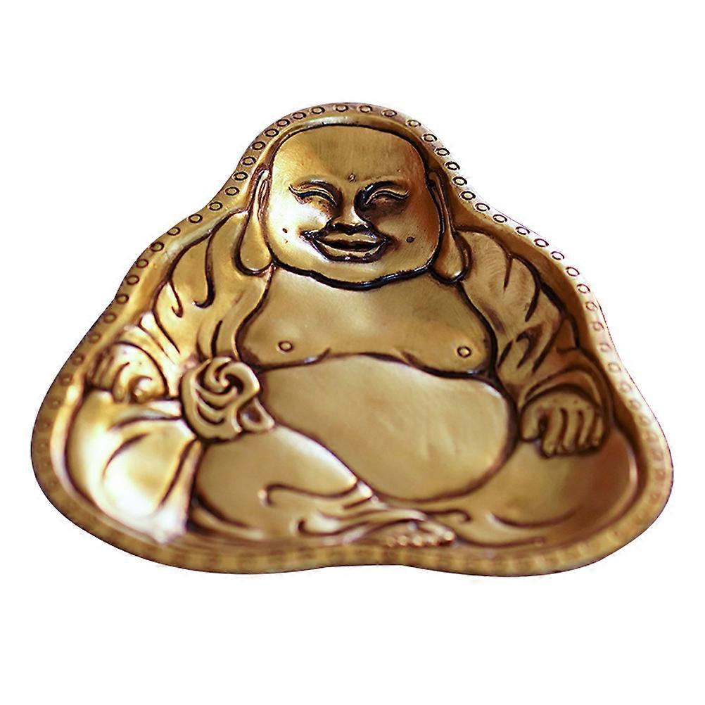 Golden Synthetic Resin Food Serving Tray for Storage Suitable for Fruits Snacks and More 1 Piece
