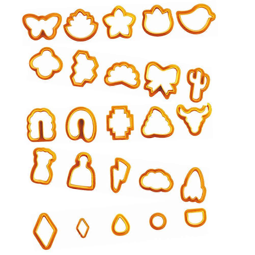 25pcs Polymer Clay Cutters Set Versatile Molds for DIY Jewelry & Earrings, Easy Release & Durable Tools for Designs